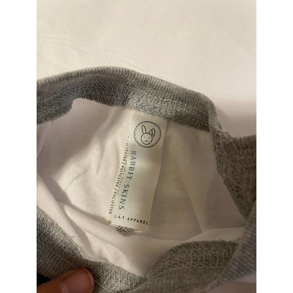 Rabbit Skins Michigan wolverines baseball tee white gray logo long sleeve 3T - Picture 4 of 7